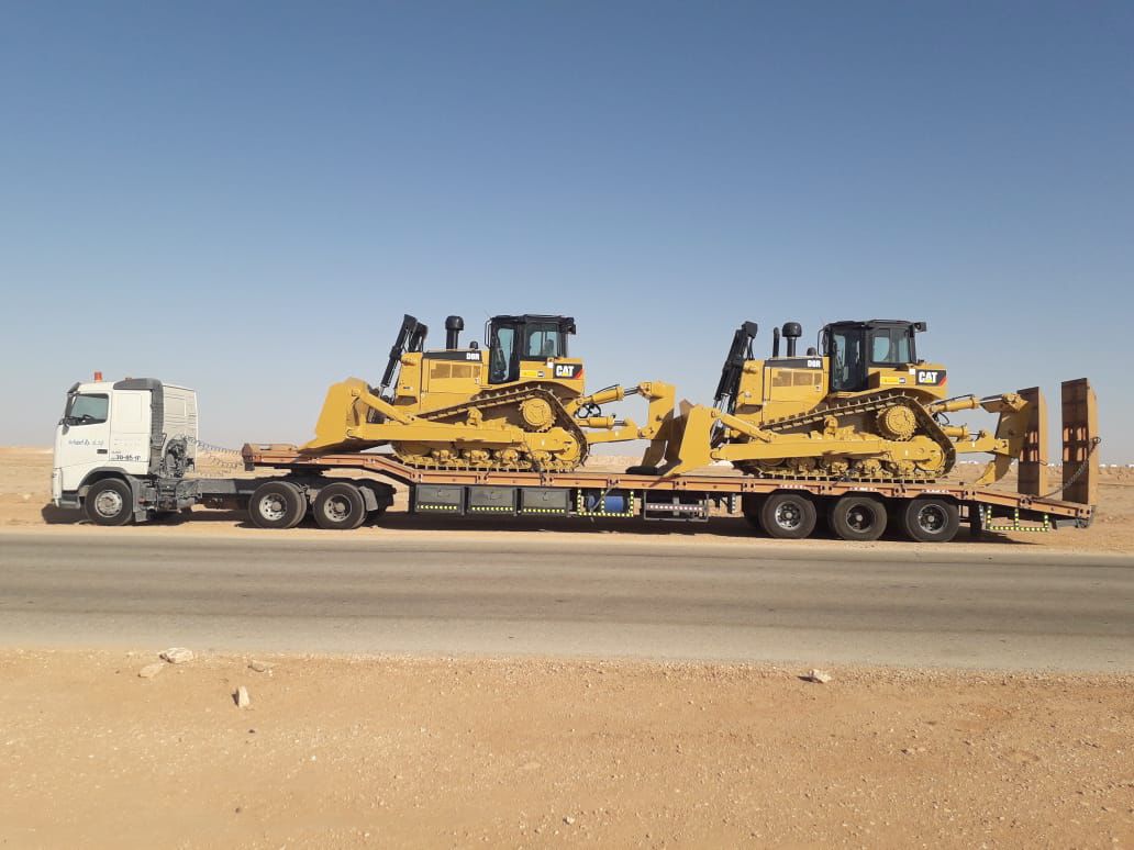 Heavy Haul Transportation Lowbed Trucks inside Syria